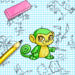 Doodle Graphing Paper Background