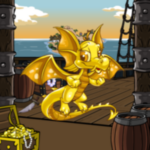 View of Krawk Island from Ship Background