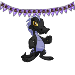 Purple Yurble Character Garland