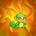 Fire Painted Background
