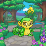Spring Courtyard Background