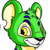 Happy male Green Kougra