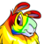 Eizoul the Male Rainbow Gnorbu adopted by keenoah (on talatra) on December 5th, 2009