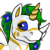 LightFootedFawx the Female Island Uni adopted by thekougrafamily2