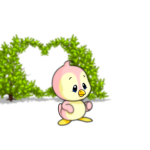 Heart Shrubbery Background Item